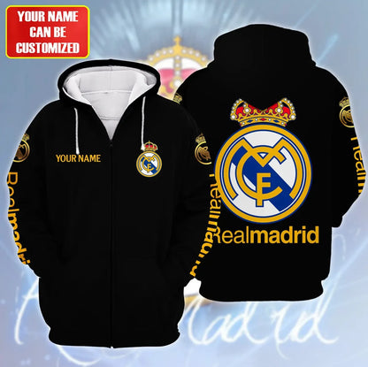 Personalized Real Madrid Fleece 3D All Over Printed Unisex Shirt S301002