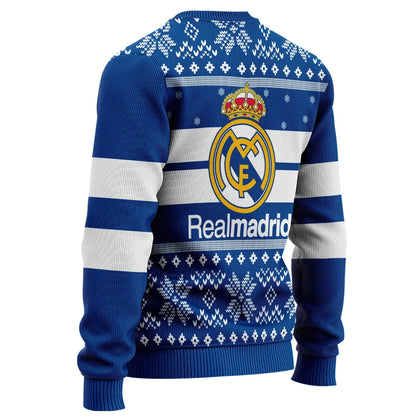Real Madrid S7 Ugly Christmas Sweater , Unisex Wool Sweater S301004