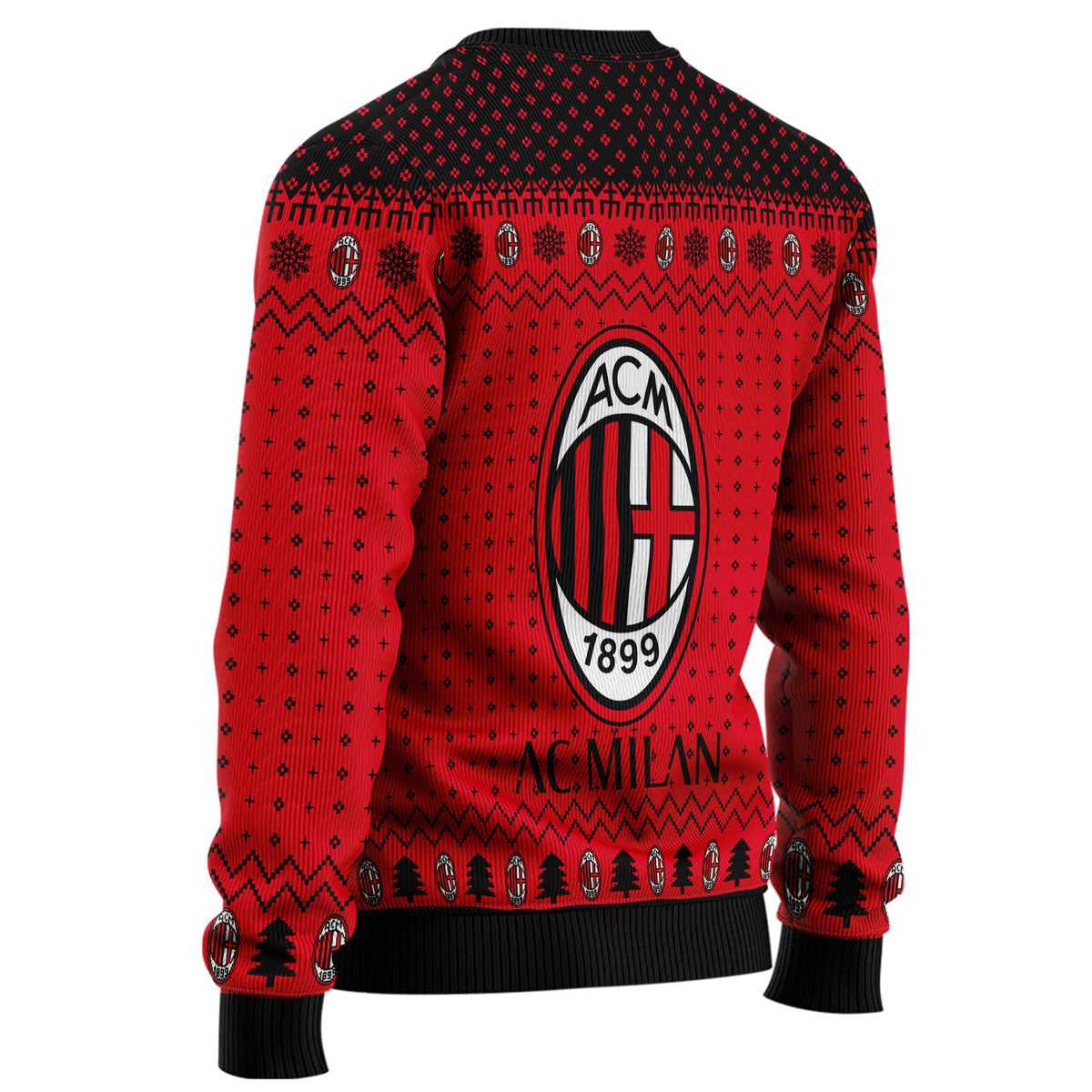 AC Milan S6 Ugly Christmas Sweater , Unisex Wool Sweater S311001