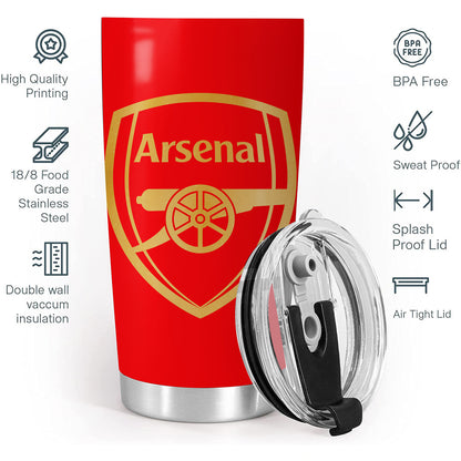 Personalized Name Arsenal Stainless Tumbler 20oz 30oz Cup QB261001