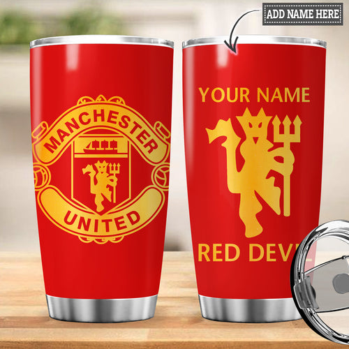 Personalized Name Manchester United Stainless Tumbler 20oz 30oz Cup QB261002