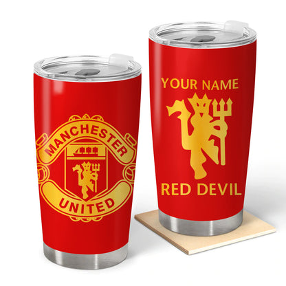 Personalized Name Manchester United Stainless Tumbler 20oz 30oz Cup QB261002