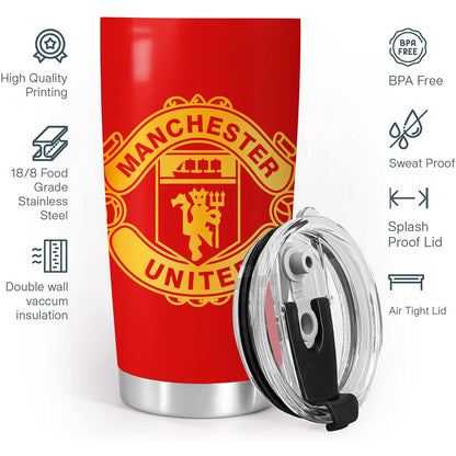 Personalized Name Manchester United Stainless Tumbler 20oz 30oz Cup QB261002