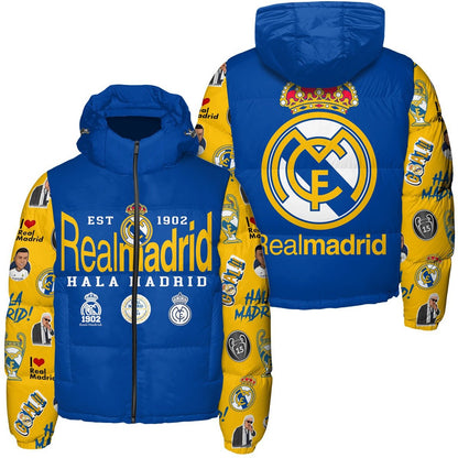 Real Madrid Puffer Thermal Stand Collar Jacket QB311009