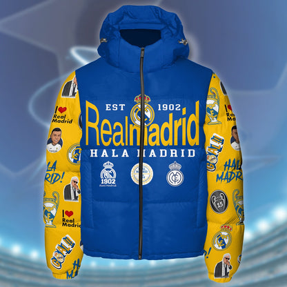 Real Madrid Puffer Thermal Stand Collar Jacket QB311009