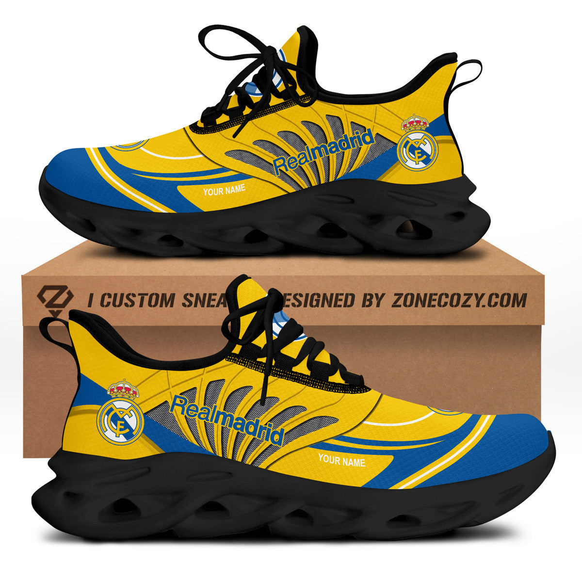 Personalized Real Madrid Q7 Chunky Custom Sneaker Q311008