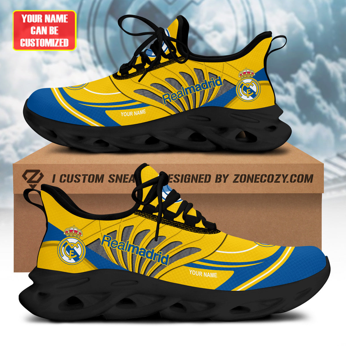 Personalized Real Madrid Q7 Chunky Custom Sneaker Q311008