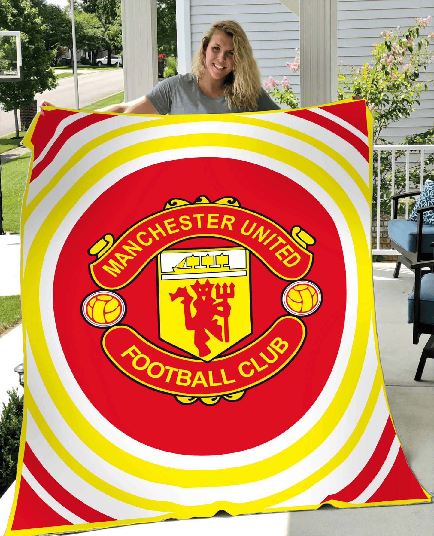 Manchester United 3D Fleece Blanket V2 S011105