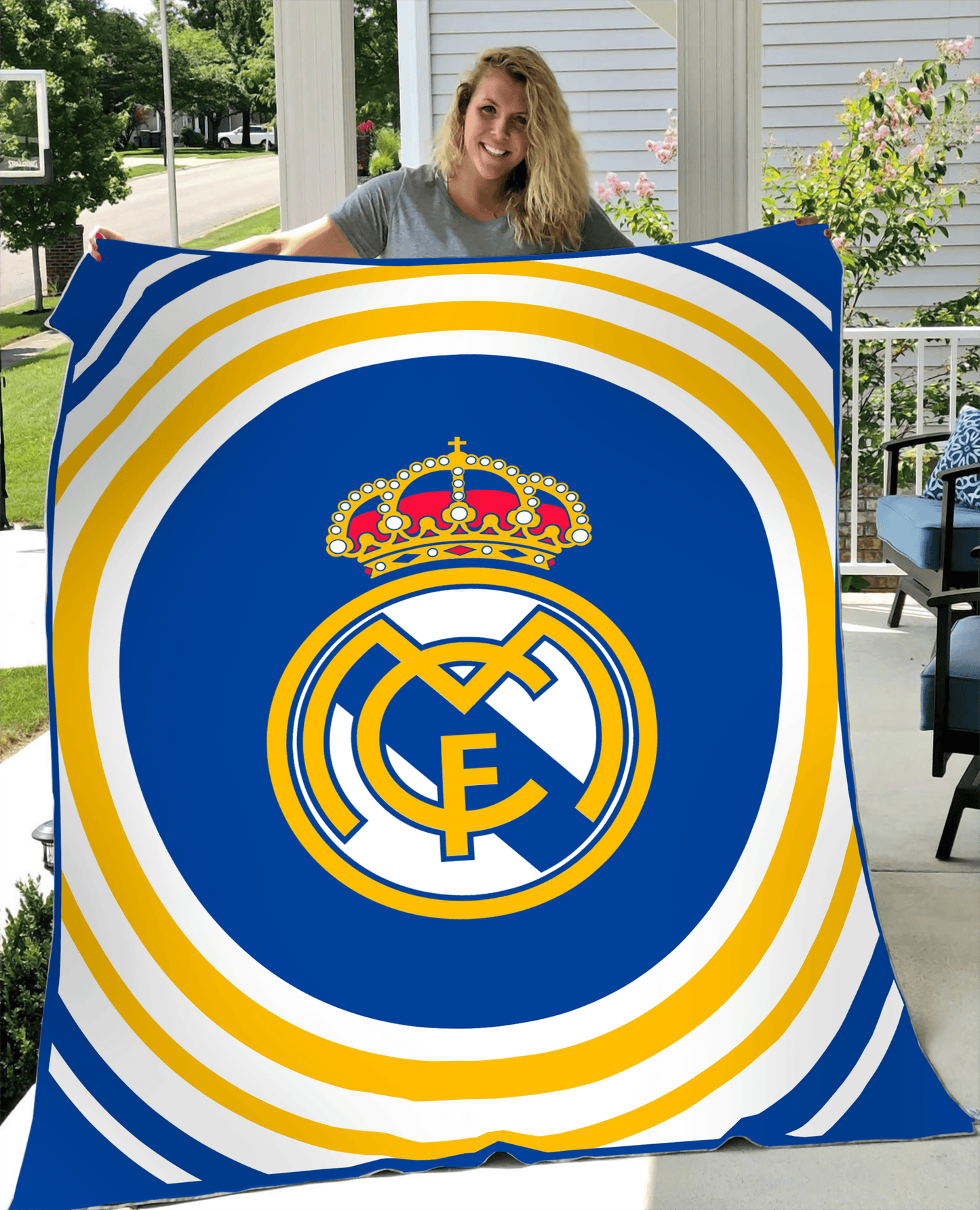 Real Madrid 3D Fleece Blanket V2 S011106