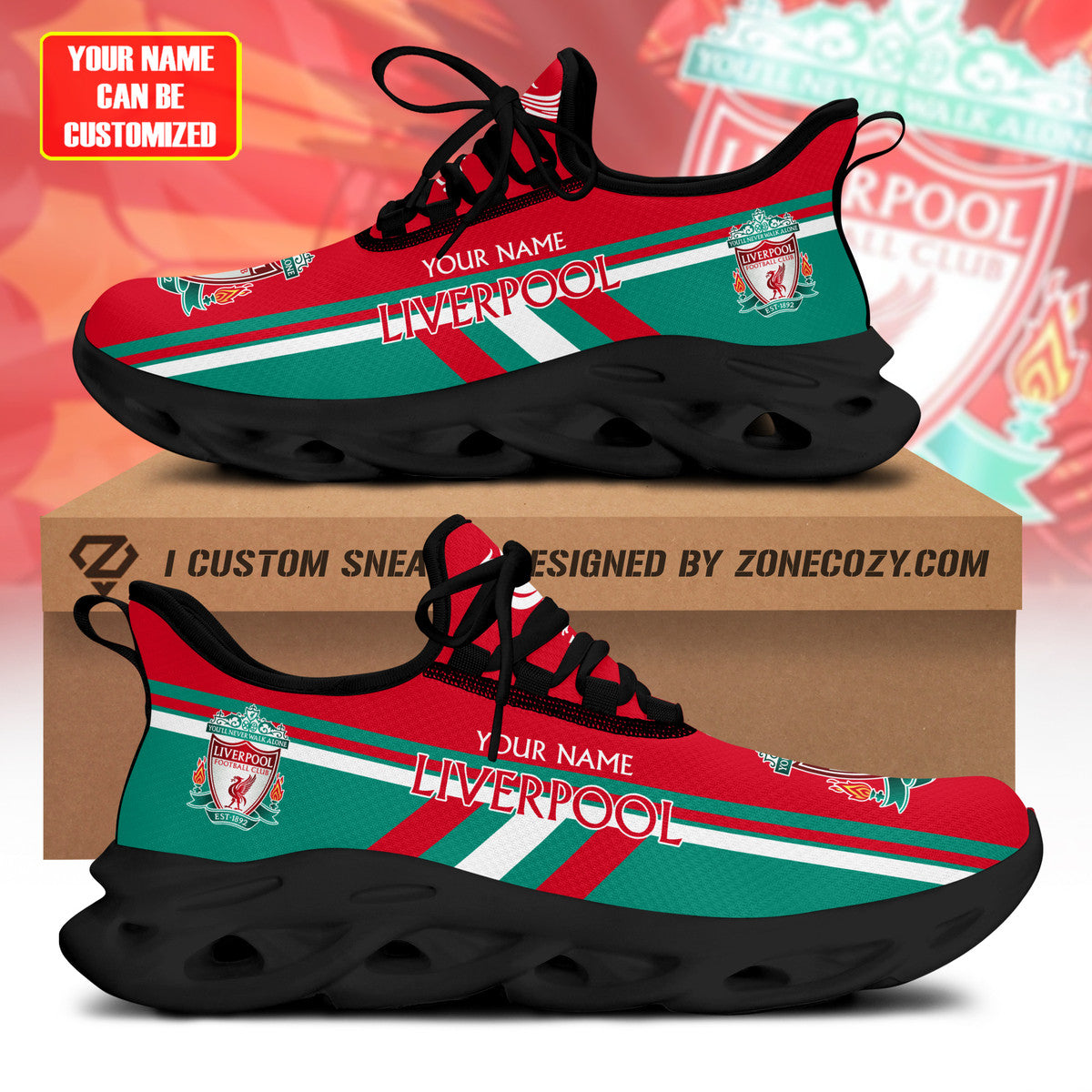 Personalized Liverpool Q2 Chunky Custom Sneaker Q311005