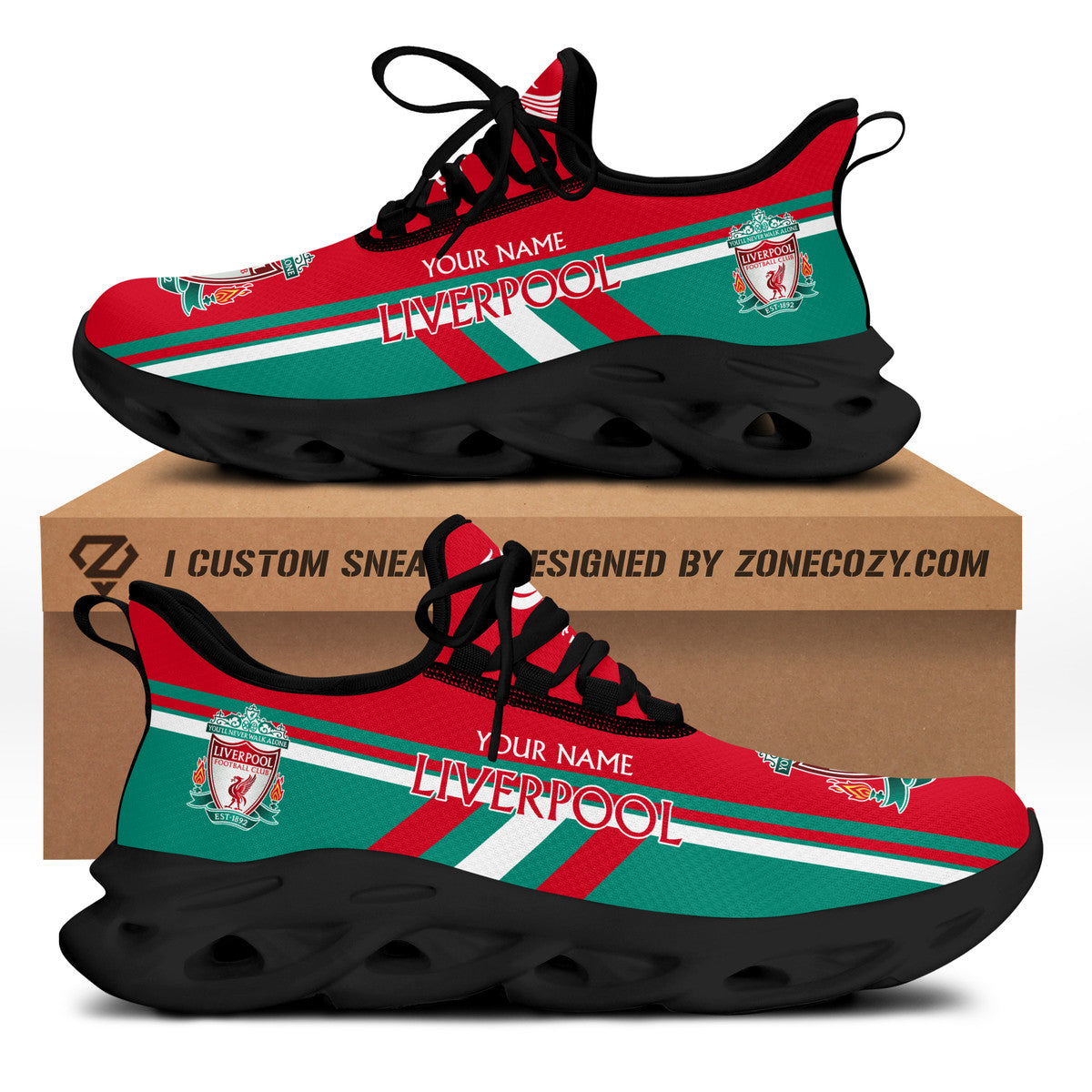 Personalized Liverpool Q2 Chunky Custom Sneaker Q311005