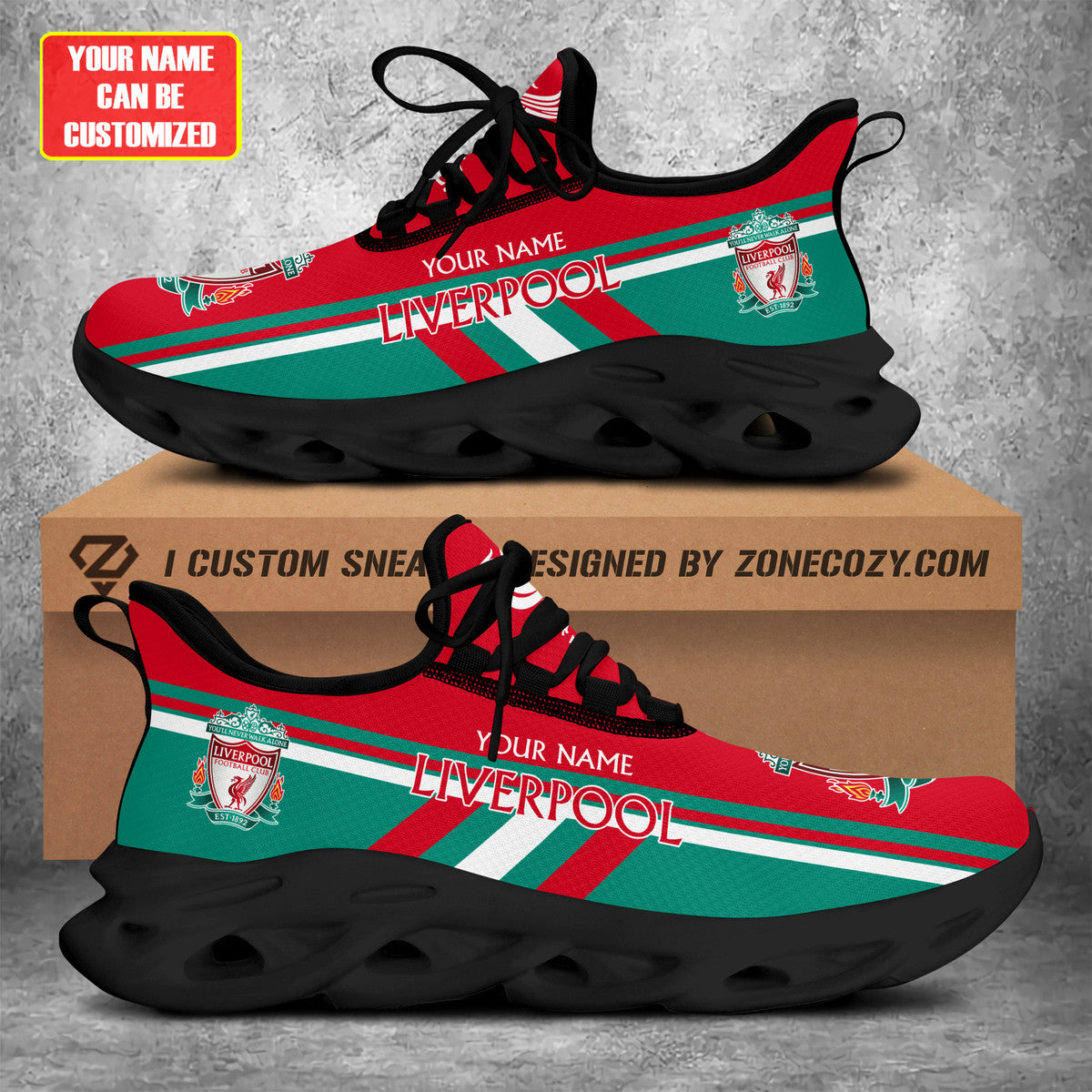 Personalized Liverpool Q2 Chunky Custom Sneaker Q311005