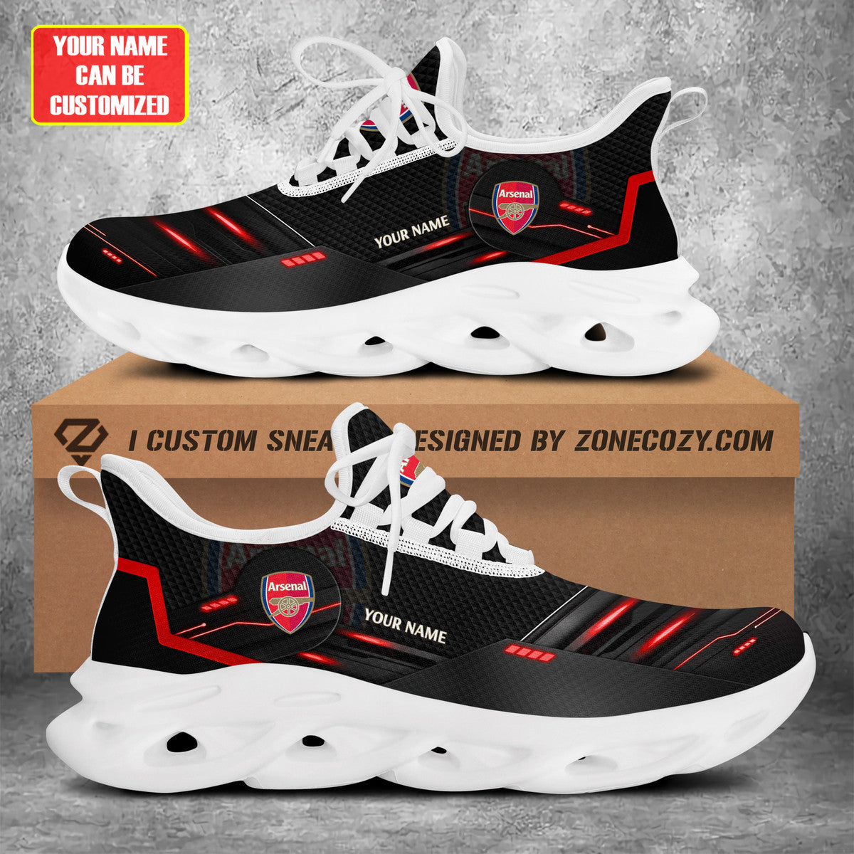 Arsenal V2 Chunky Custom Sneaker QB021101