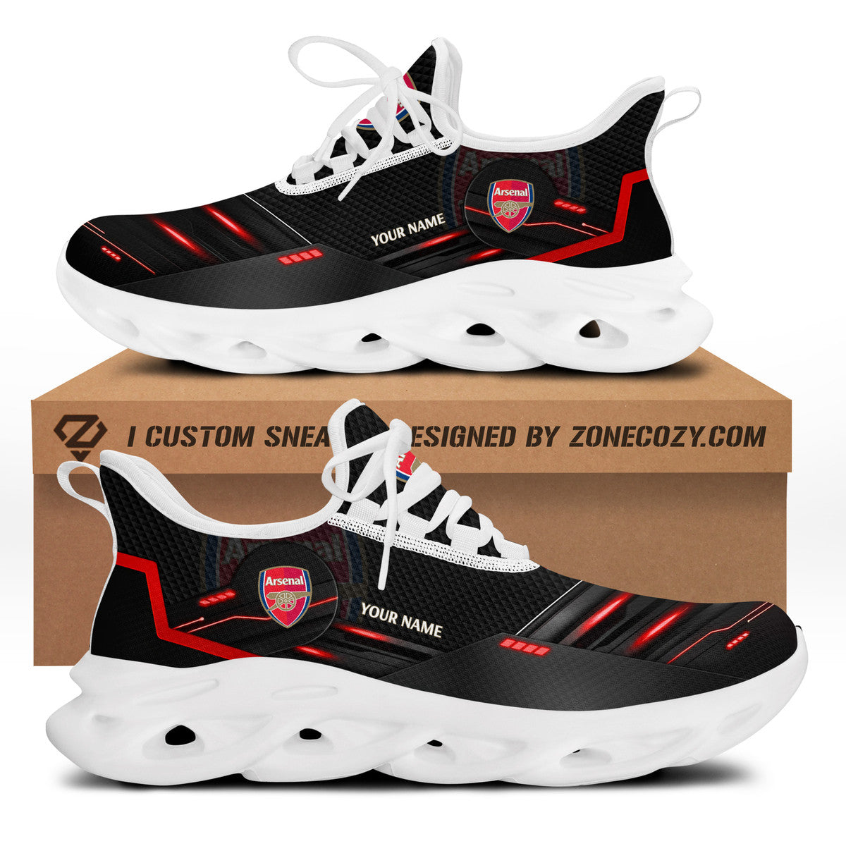 Arsenal V2 Chunky Custom Sneaker QB021101