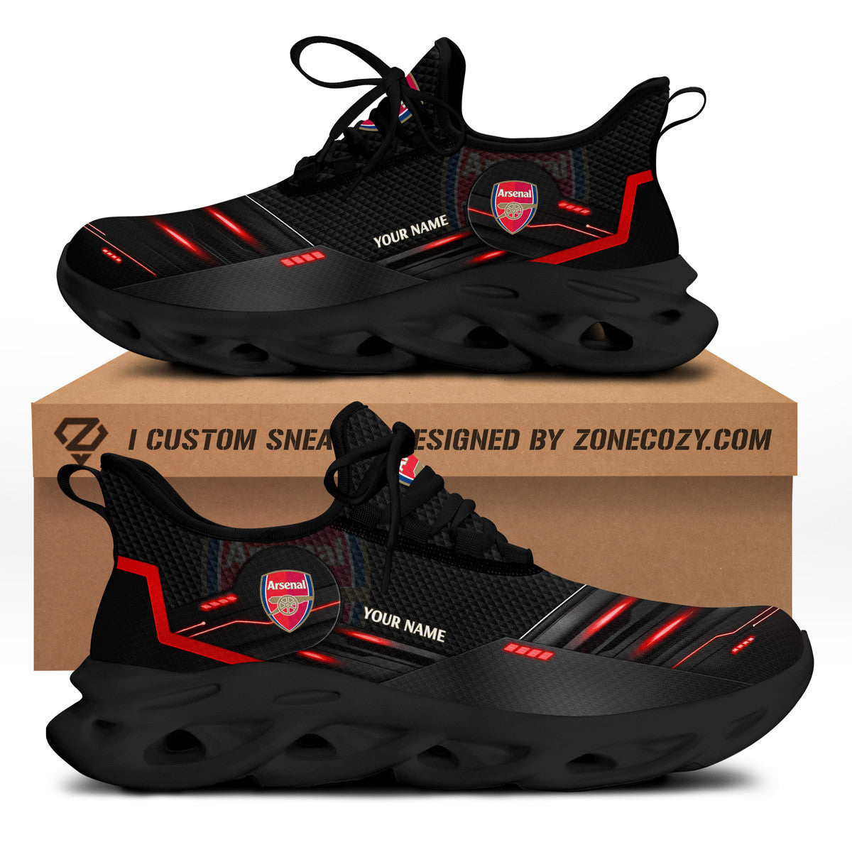 Arsenal V2 Chunky Custom Sneaker QB021101