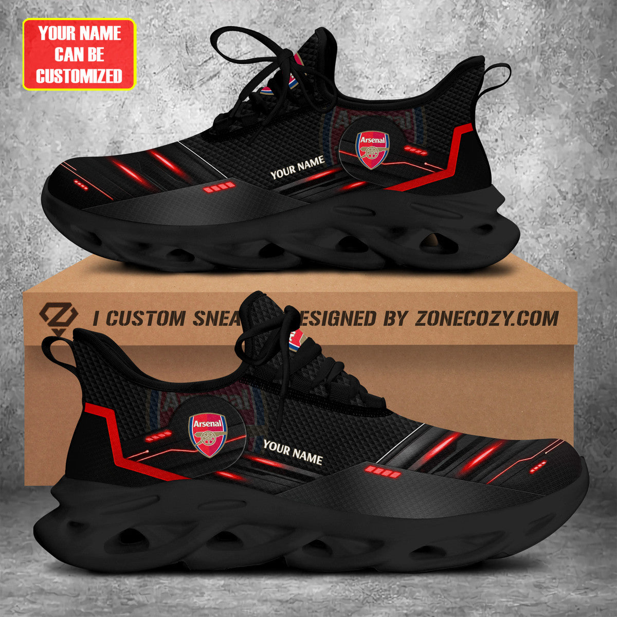 Arsenal V2 Chunky Custom Sneaker QB021101