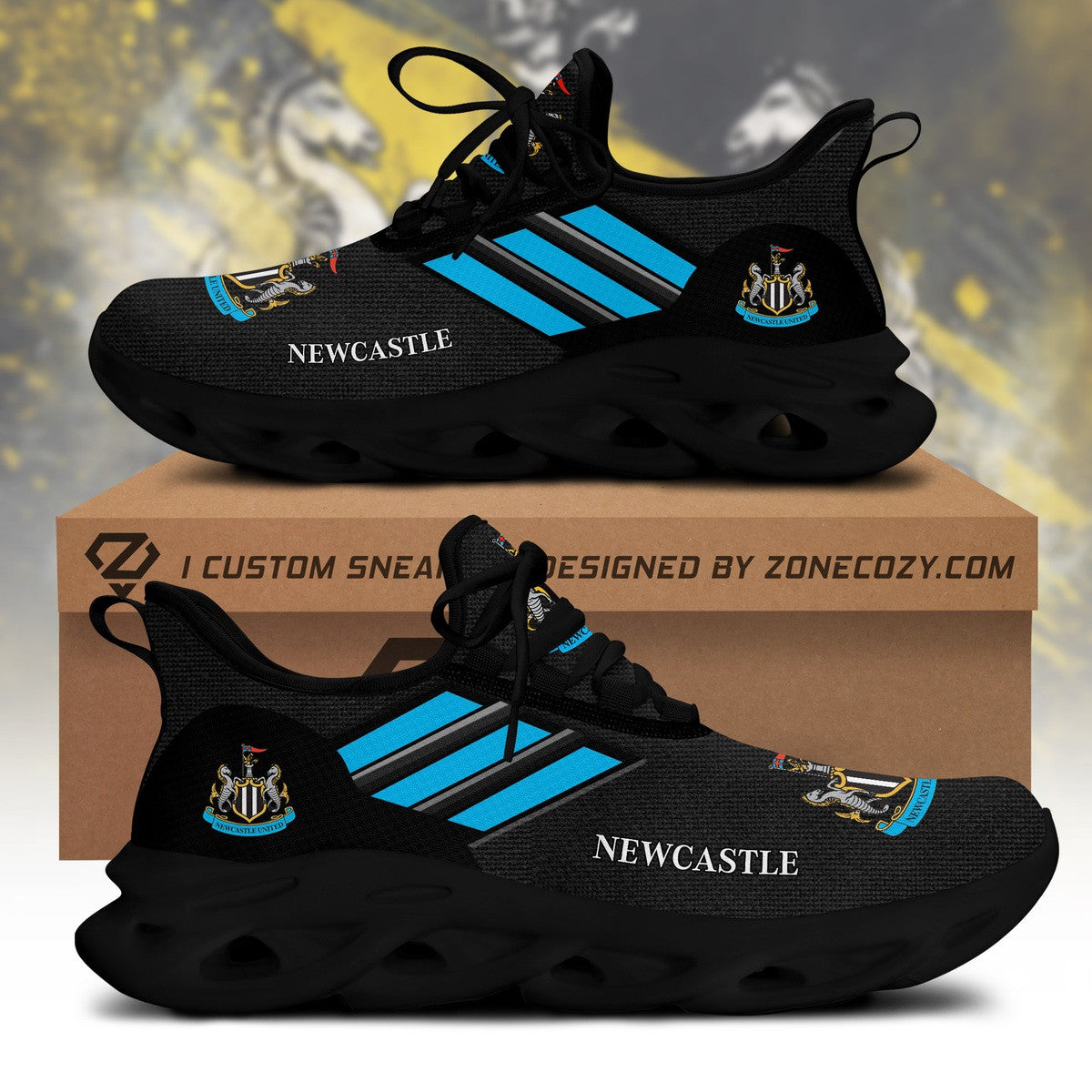 Newcastle United V2 Chunky Custom Sneaker S021107