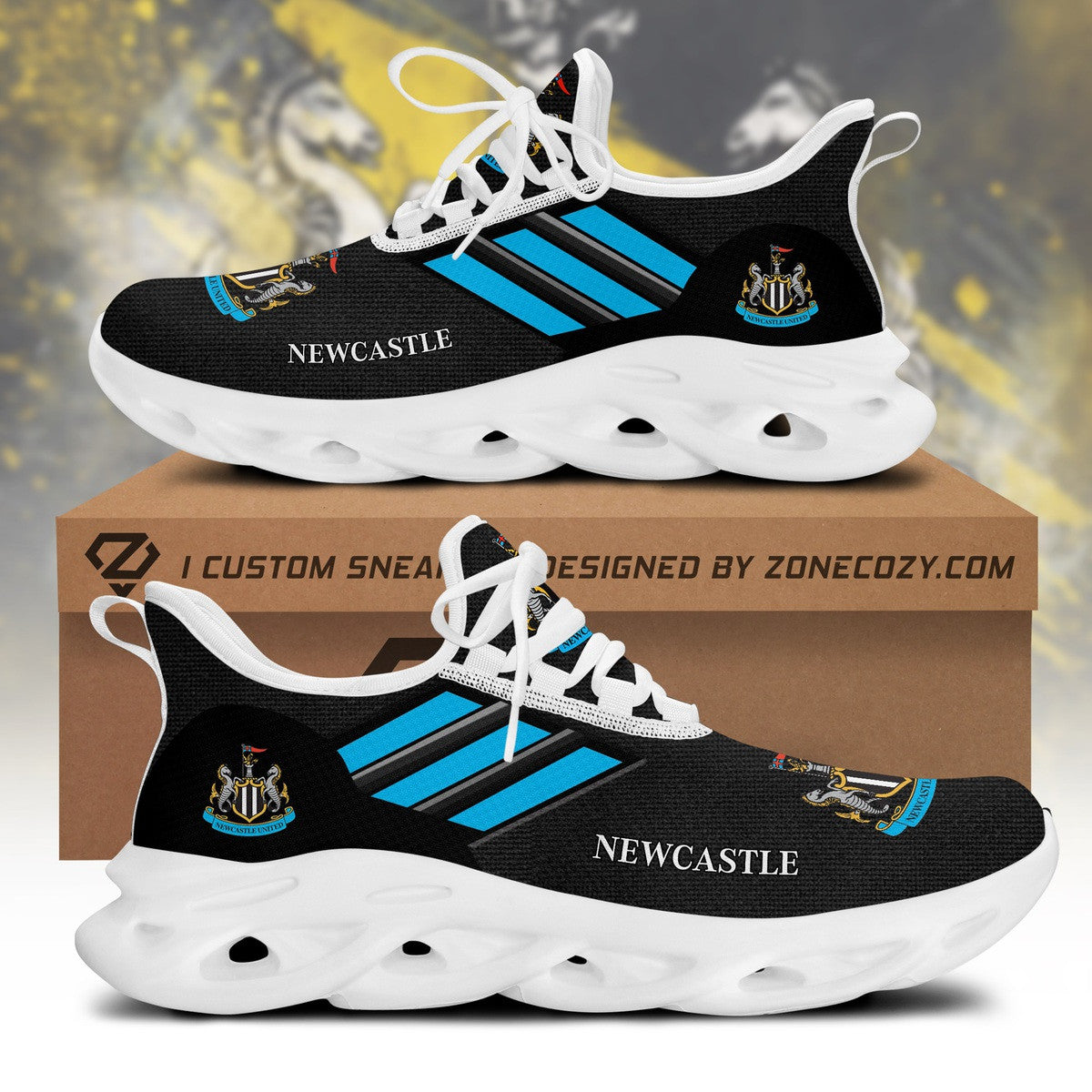 Newcastle United V2 Chunky Custom Sneaker S021107