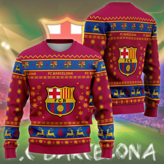 Barça Q7 Ugly Christmas Sweater , Unisex Wool Sweater Q071009