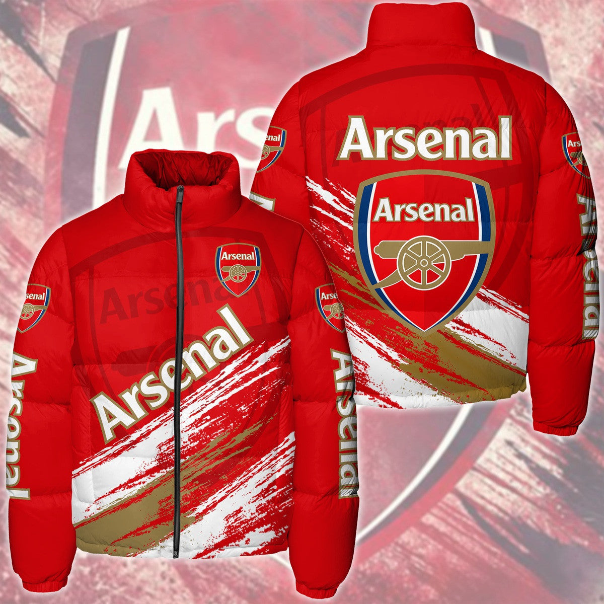Arsenal Puffer Thermal Stand Collar Jacket QB041102