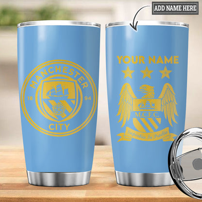 Personalized Name Manchester City Stainless Tumbler 20oz 30oz Cup QB041107
