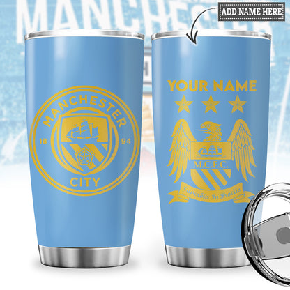Personalized Name Manchester City Stainless Tumbler 20oz 30oz Cup QB041107