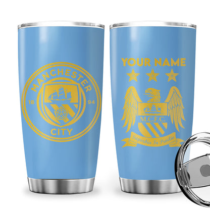 Personalized Name Manchester City Stainless Tumbler 20oz 30oz Cup QB041107