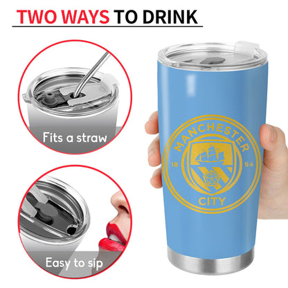 Personalized Name Manchester City Stainless Tumbler 20oz 30oz Cup QB041107