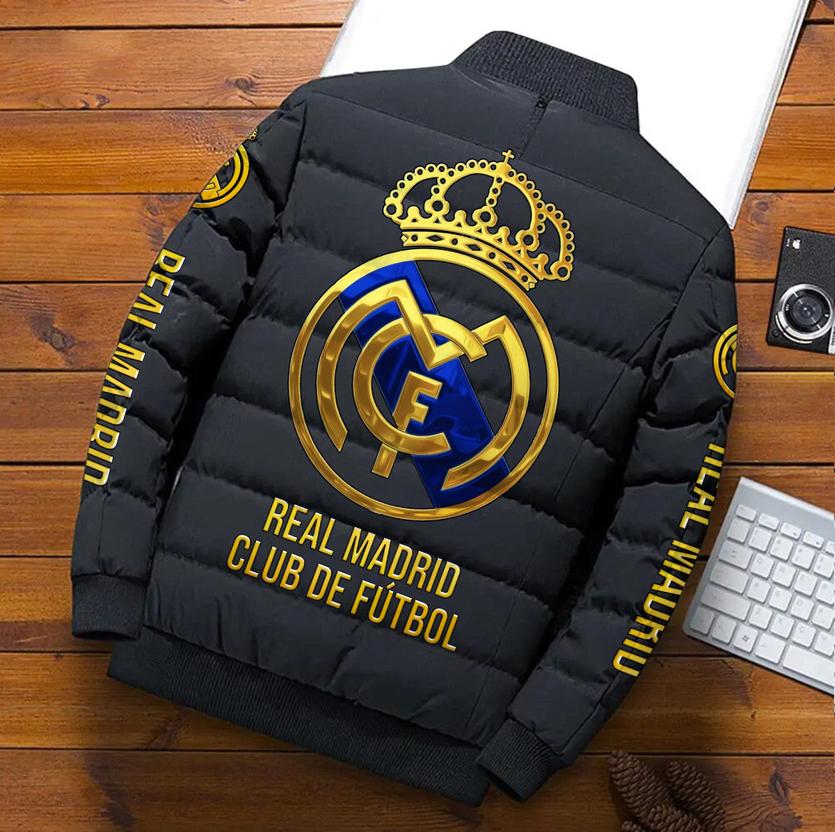 Personalized Real Madrid Puffer Jacket V2 S041105