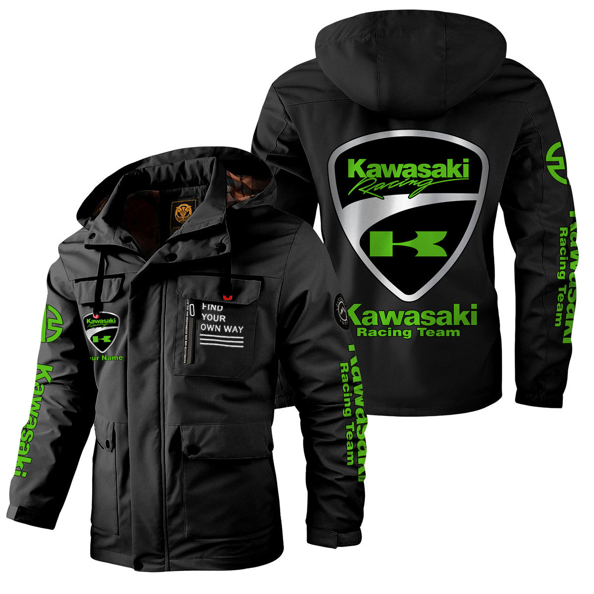 KW Racing Team Windbreaker Hooded Jacket Q041102