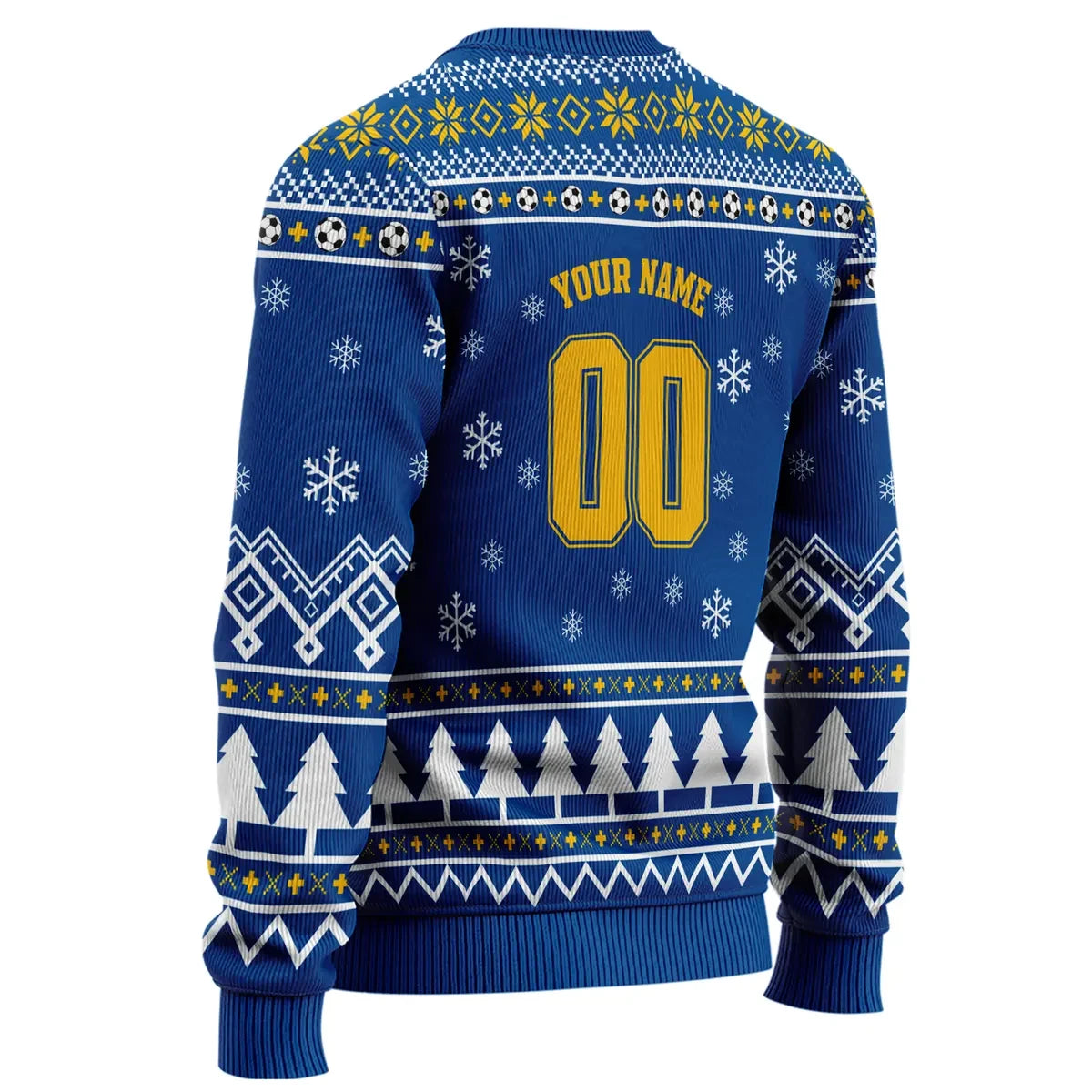 Personalized Real Madrid Ugly Christmas Sweater , Unisex Wool Sweater Q051101