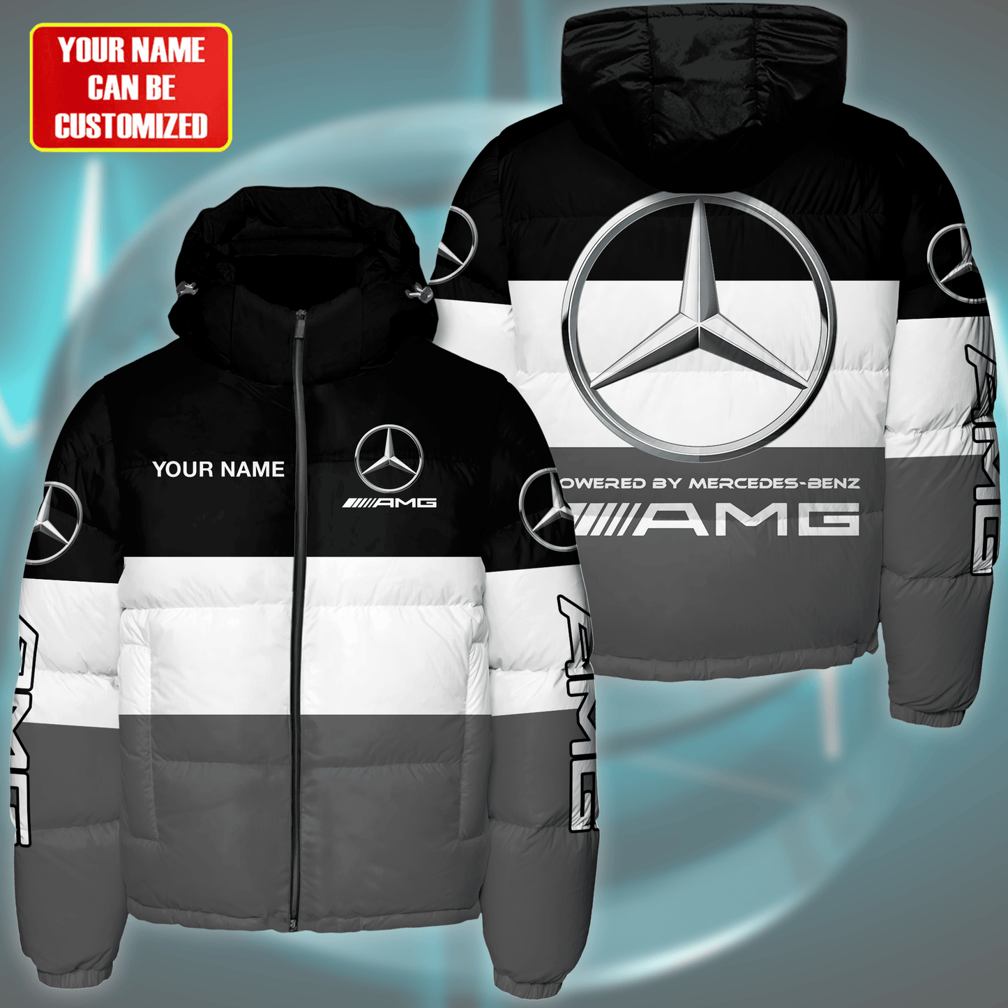Merc AMG Puffer Thermal Stand Collar Jacket S051101