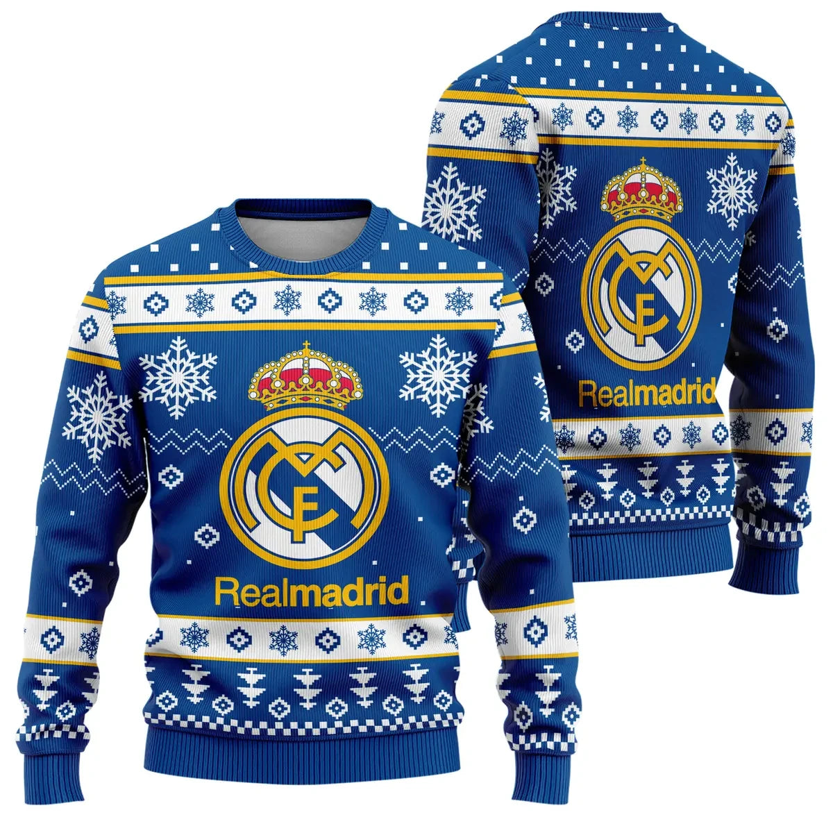 Real Madrid S8 Ugly Christmas Sweater , Unisex Wool Sweater S051105