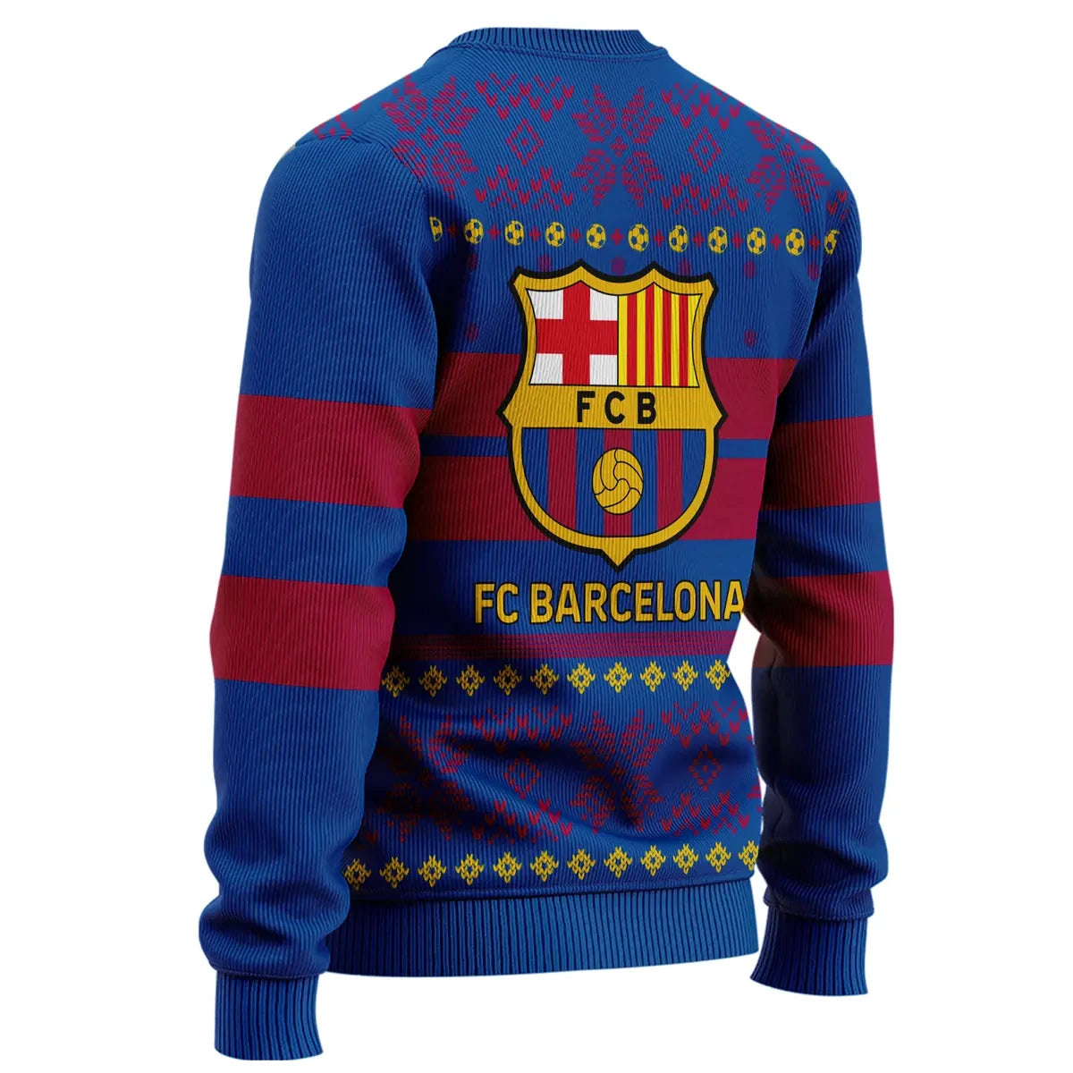 Personalized Barça Q8 Ugly Christmas Sweater , Unisex Wool Sweater Q051104