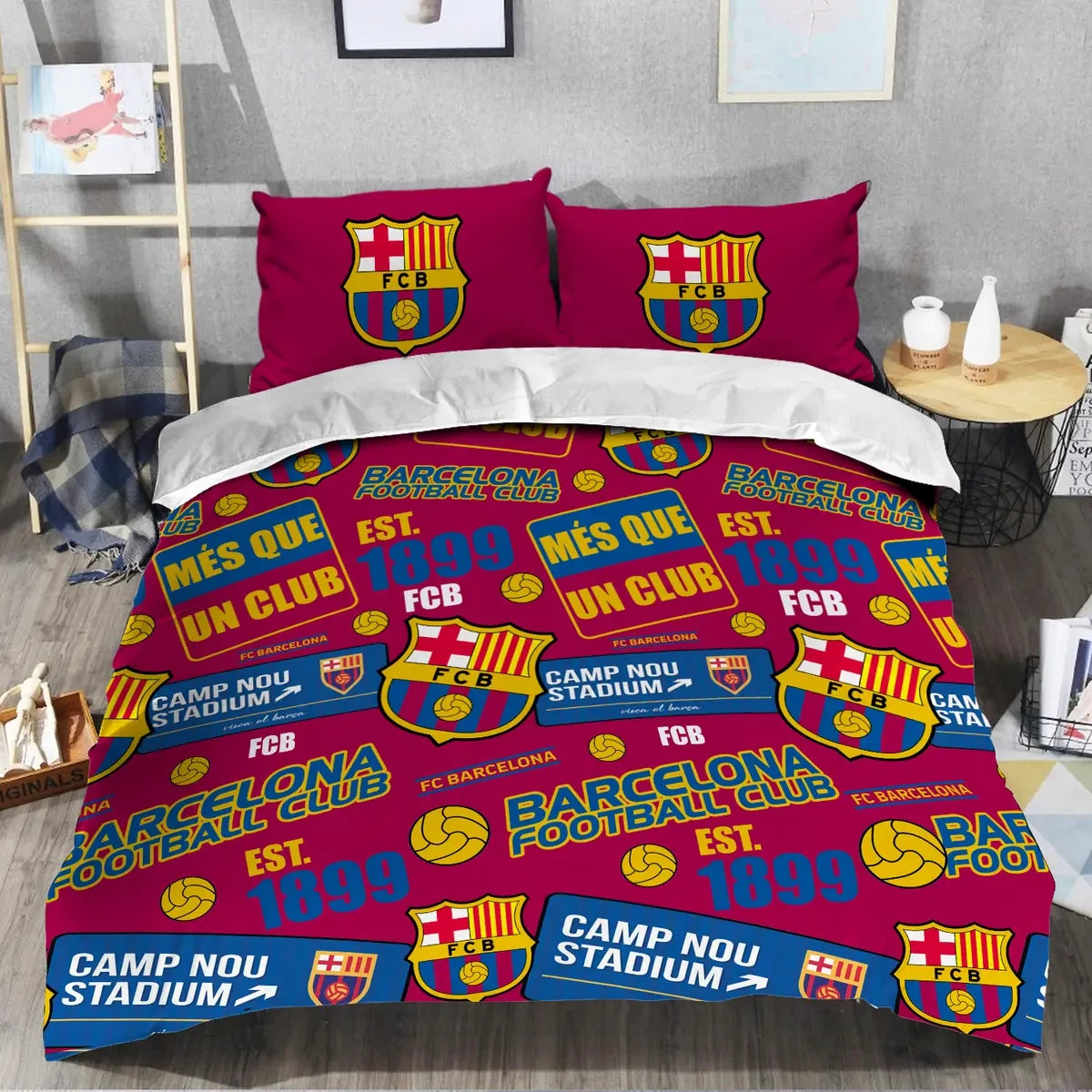 Barcelona All Over Printed Bedding Set QB051106