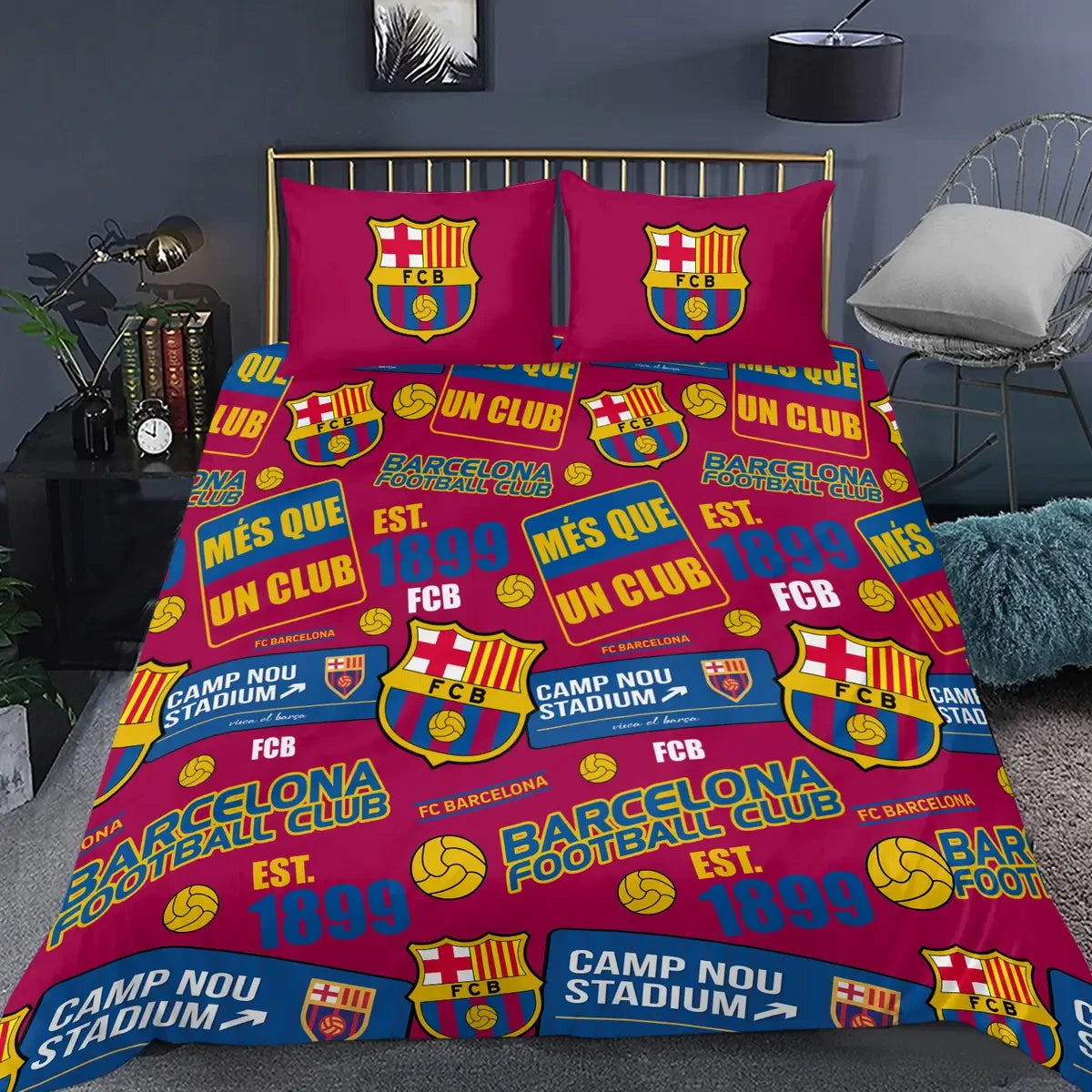 Barcelona All Over Printed Bedding Set QB051106