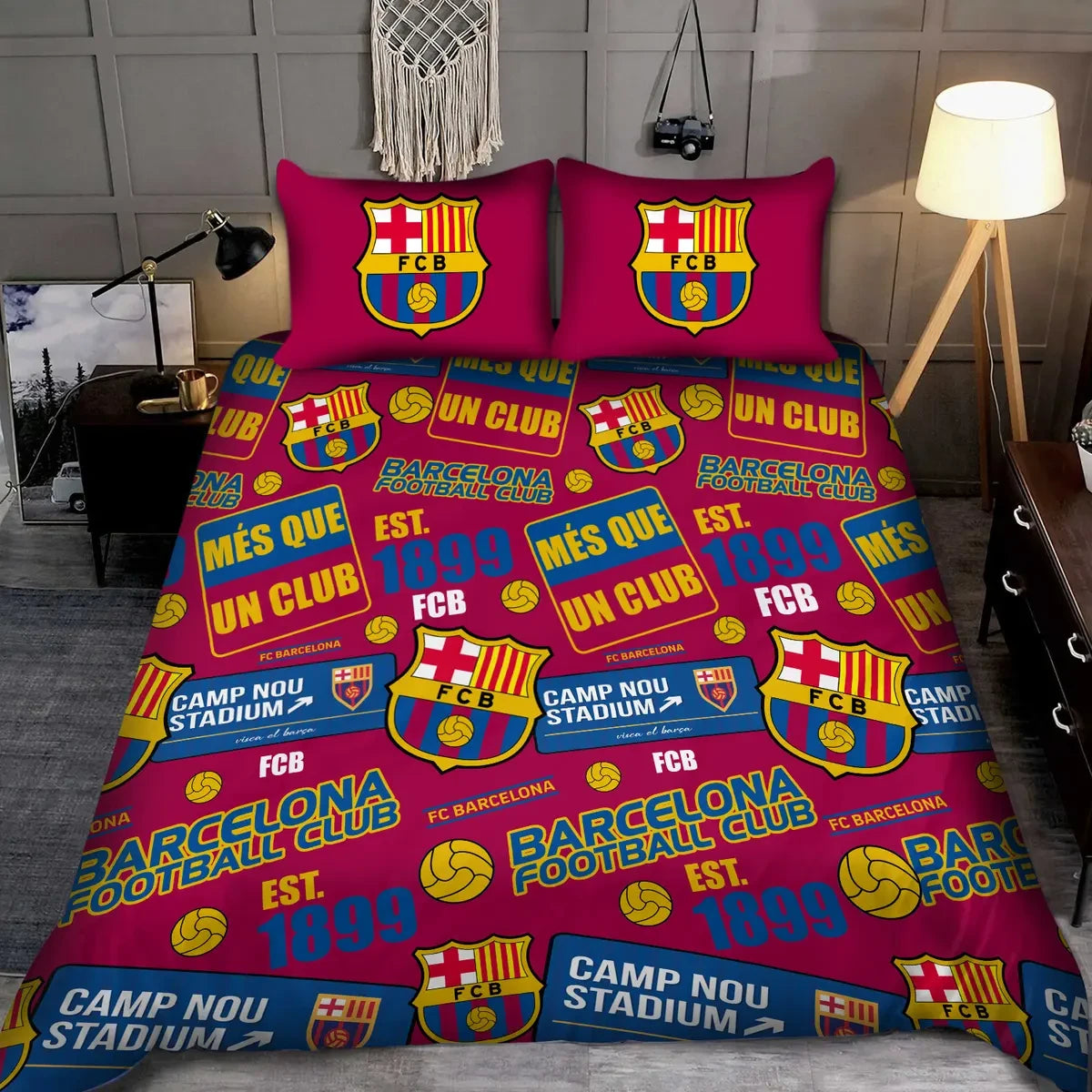 Barcelona All Over Printed Bedding Set QB051106