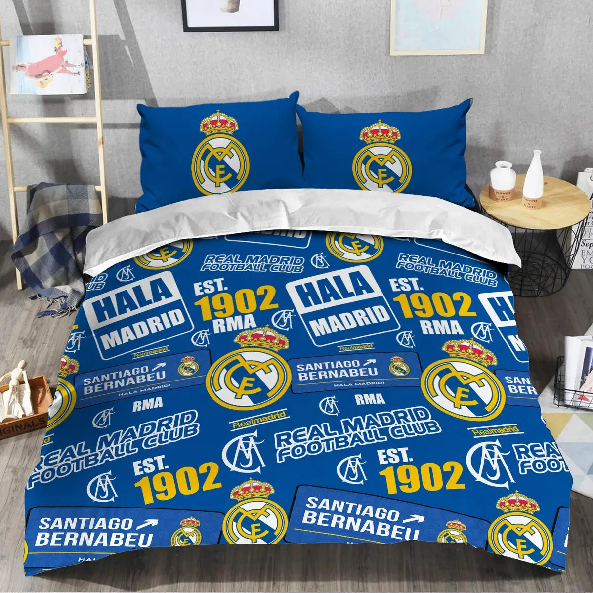 Real Madrid All Over Printed Bedding Set QB051105
