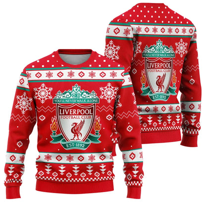 Liverpool S6 Ugly Christmas Sweater , Unisex Wool Sweater S061104