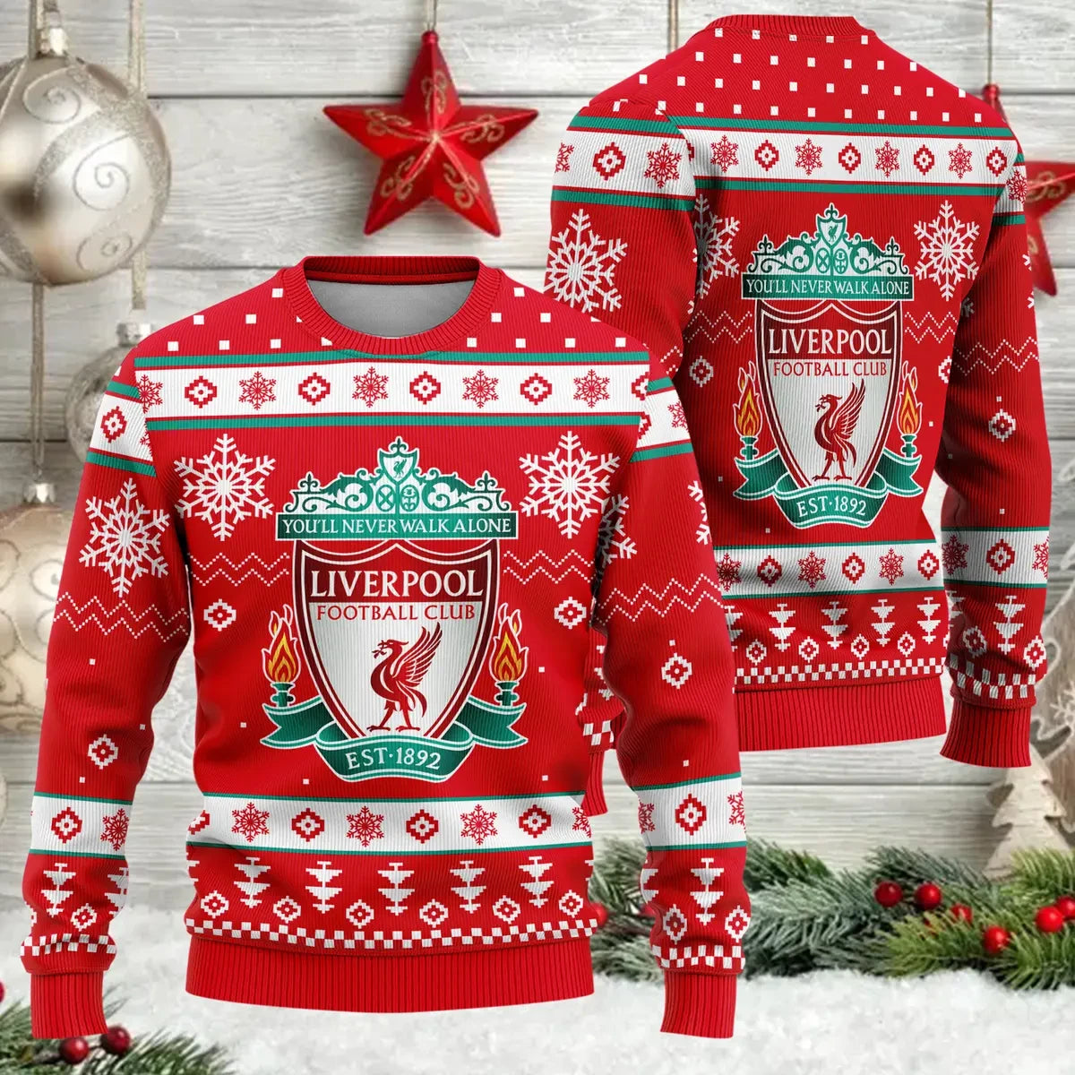 Liverpool S6 Ugly Christmas Sweater , Unisex Wool Sweater S061104