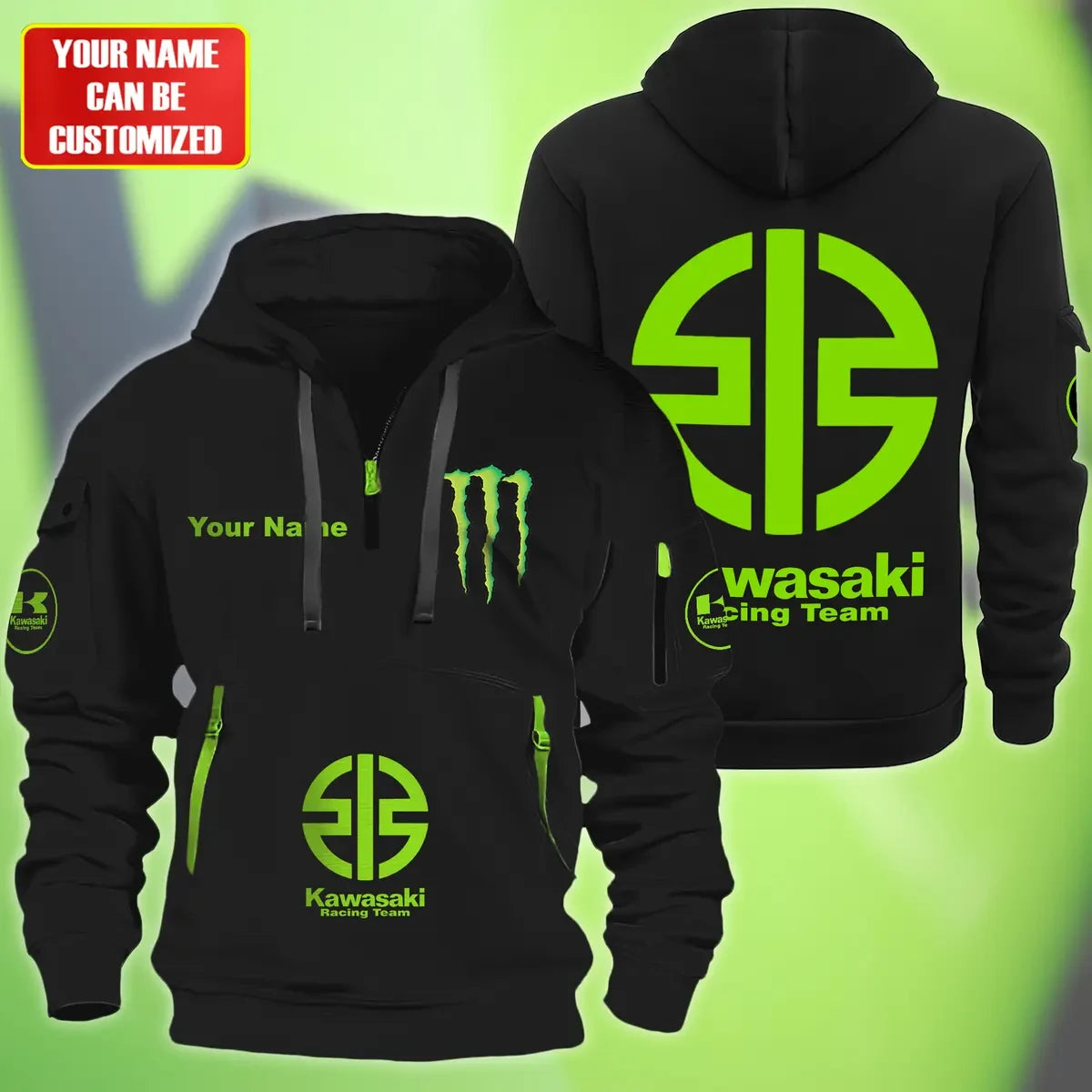 Personalized KW Racing Team Zip-Hoodie Cotton Jacket Q071101