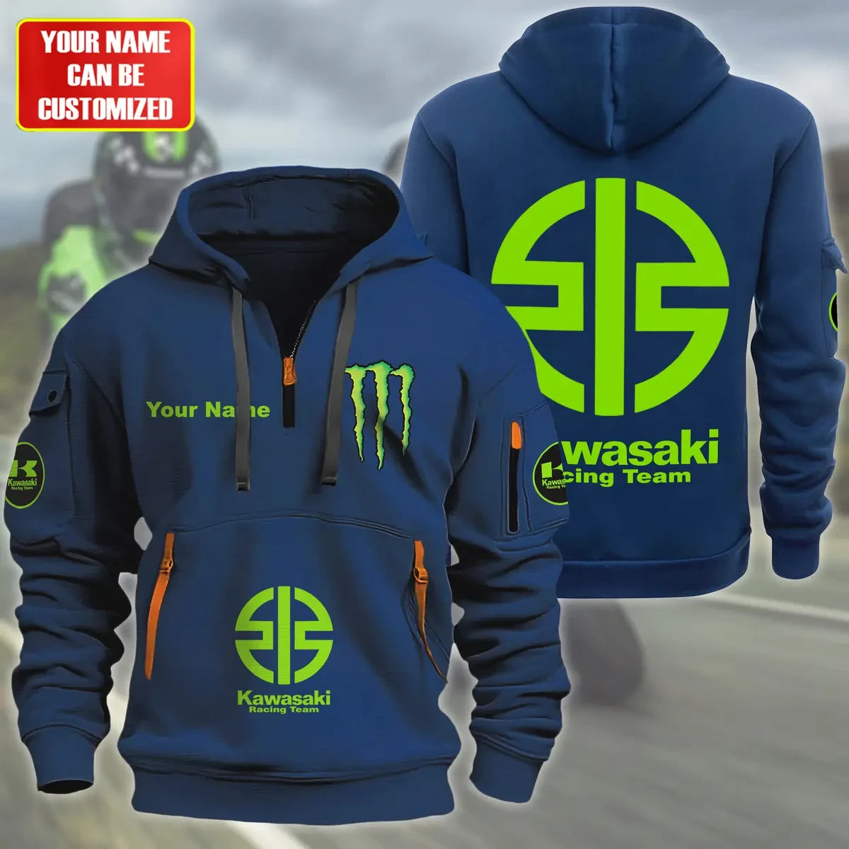 Personalized KW Racing Team Zip-Hoodie Cotton Jacket Q071101