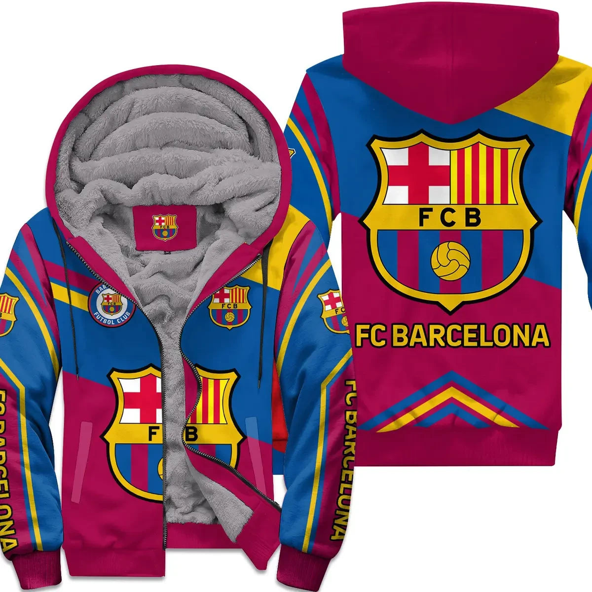 Personalized Barca Fleece 3D All Over Printed Unisex Shirt QB061106