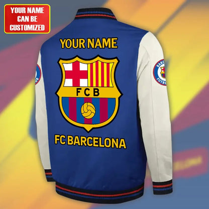 Personalized Barca Baseball Jacket QB071108
