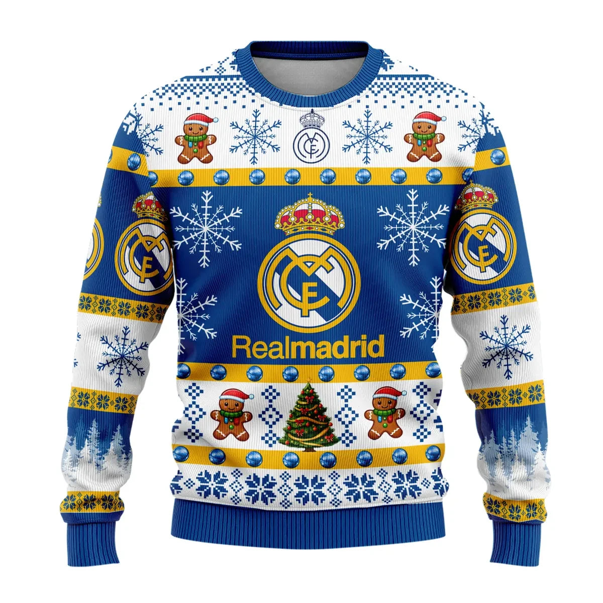 Real Madrid Ugly Christmas Sweater , Unisex Wool Sweater QB041108