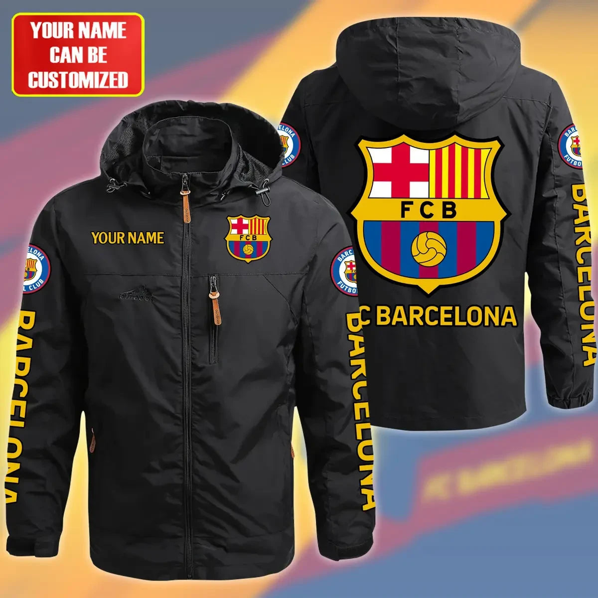 Barcelona FC Casual Windbreaker Hooded Jacket P110701