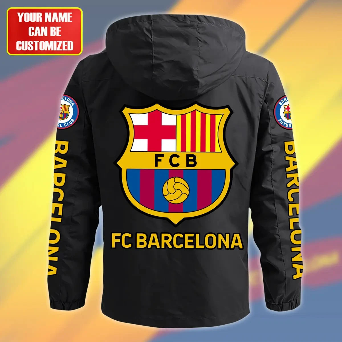 Barcelona FC Casual Windbreaker Hooded Jacket P110701