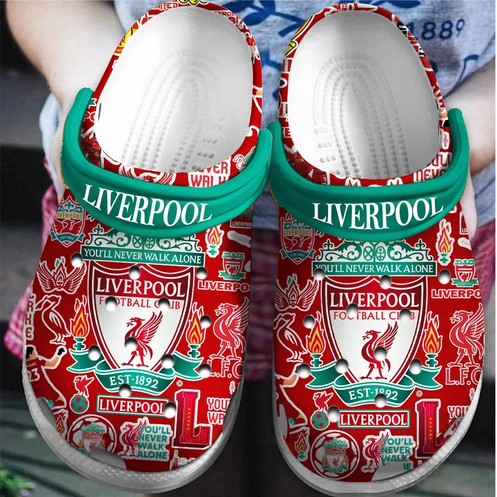 Liverpool Never Walk Alone Red 3D Clog