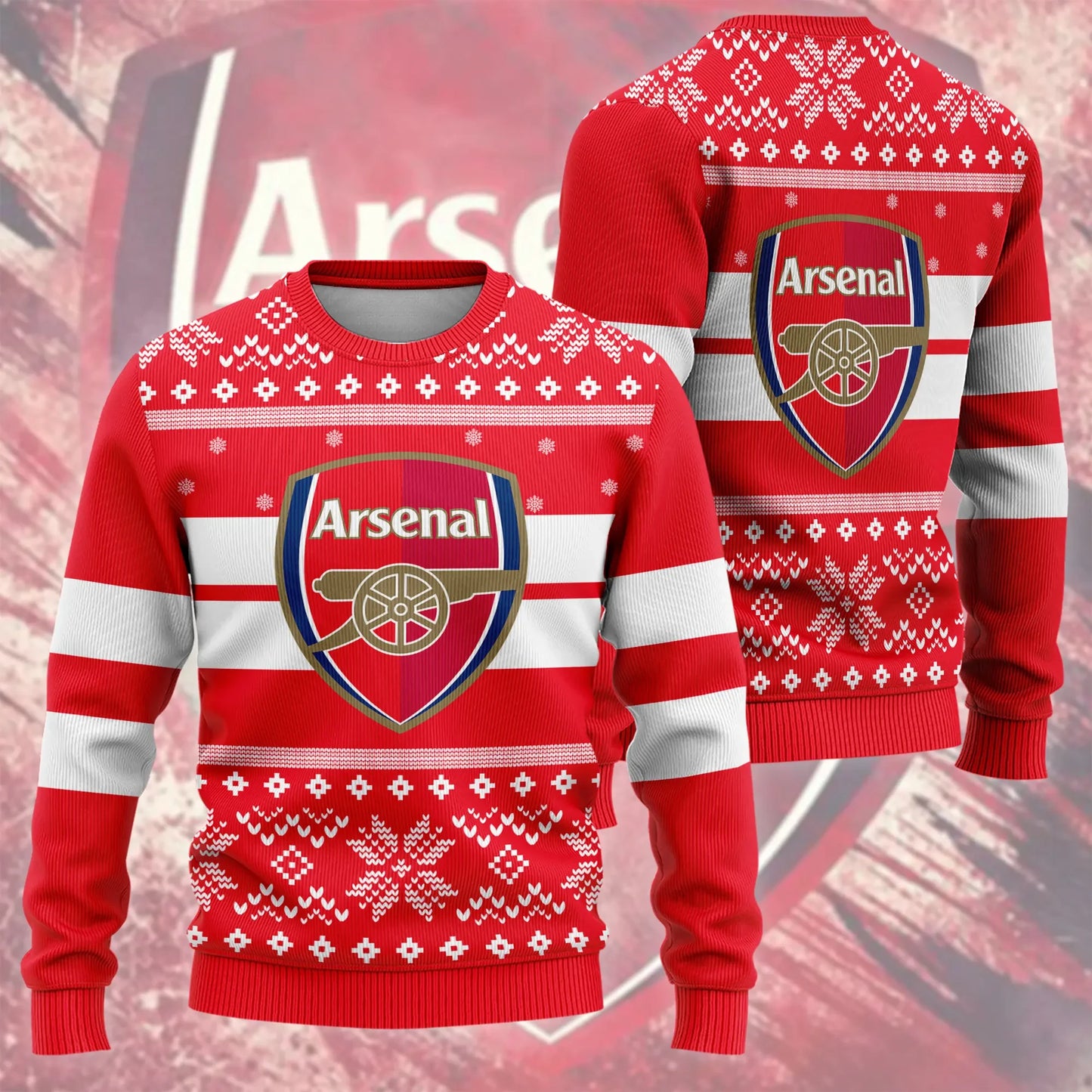 Arsenal S4 Ugly Christmas Sweater , Unisex Wool Sweater S071104