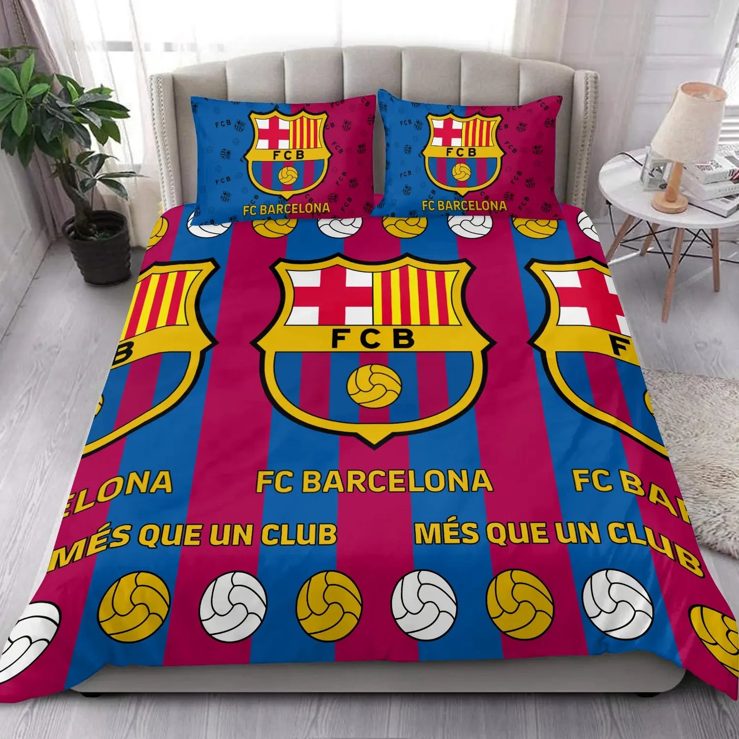 Love FC Barcelona All Over Printed Bedding Set Q051105